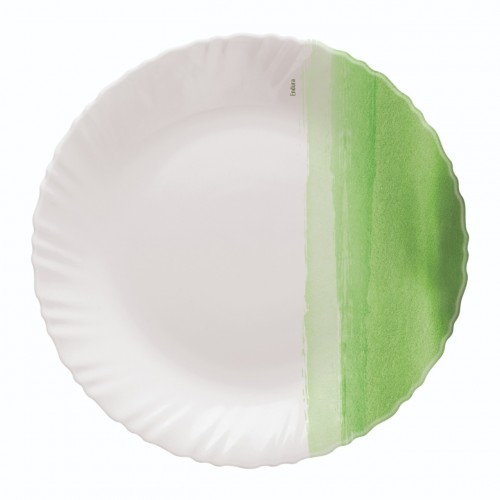 طبق مسطح ٢٥ سم اخضر هانزل